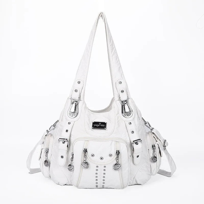 Angel kiss Bag Women Fashion Handbags Women Shoulder Bags PU Leather Handbag Female Satchel Shoulder Purse Bag bolsa feminina